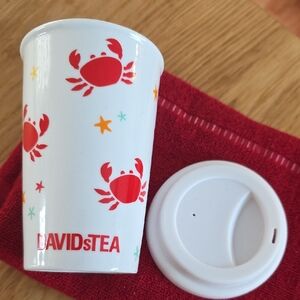DavidsTea CRAB & STARS MUG W/LID
